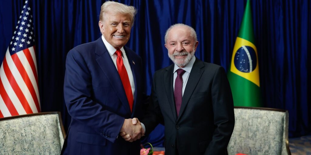 Comércio e crime organizado serão temas da reunião entre Lula e Trump