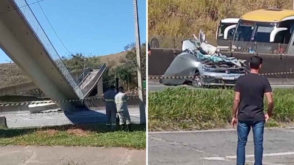 Passarela desaba após ser atingida por caminhão e deixa dois mortos – Imprensa Bahia